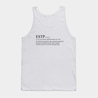 ESTP Personality (Dictionary Style) Light Tank Top